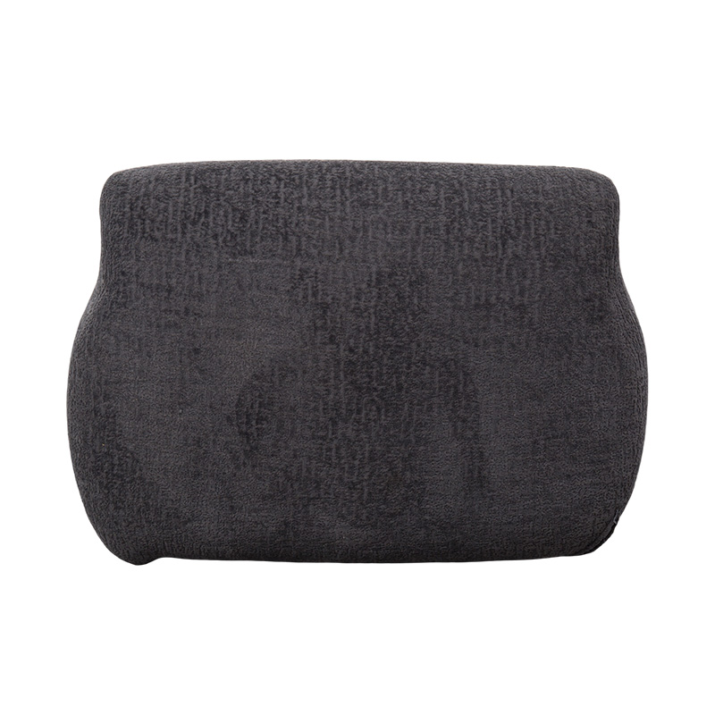 Sofa za jednu osobu u stilu zagrljaja od pune pjene s debelom šenilskom tkaninom i suptilnim jacquard uzorkom